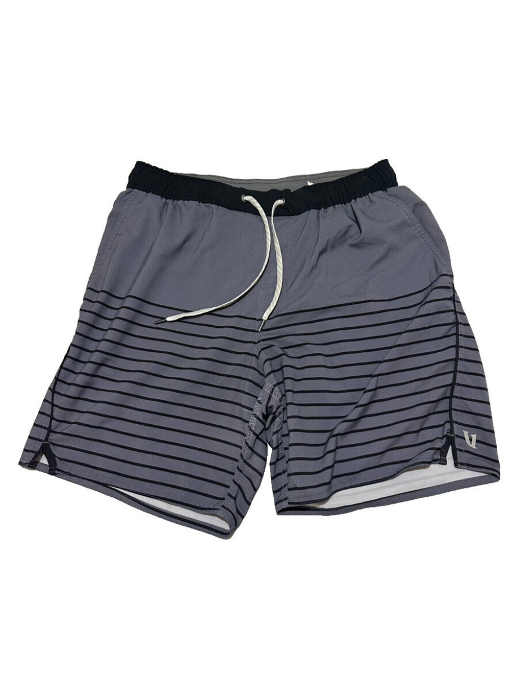 Vuori Kore Lined Short Men Medium M Gray Athletic Performance Stretch Gym